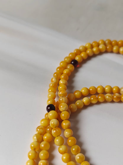 Micro Butterscotch / Honey Amber 200 beads Misbaha for Dhikr