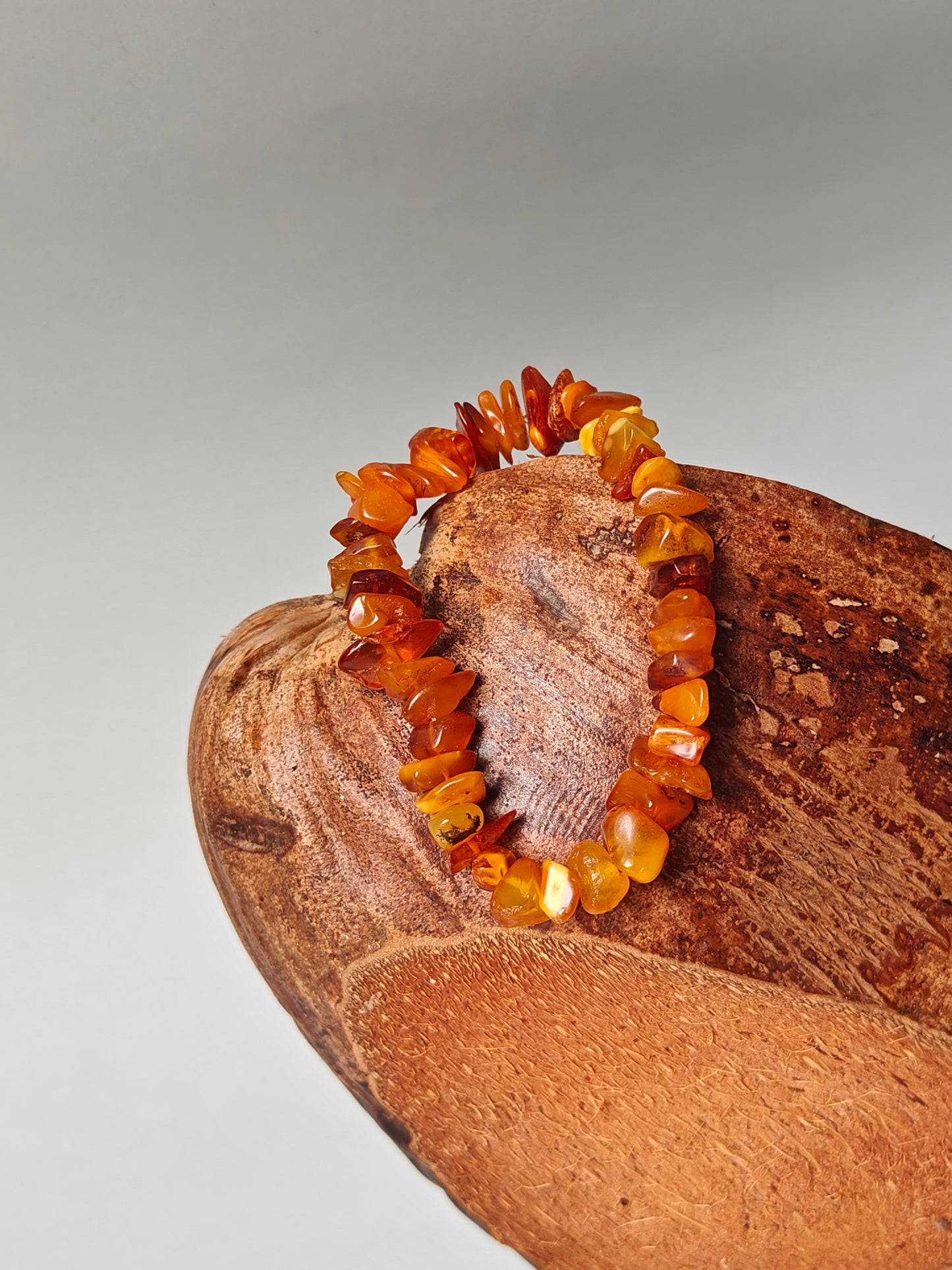 Raw Multicolor Natural Irregular Amber Bracelet