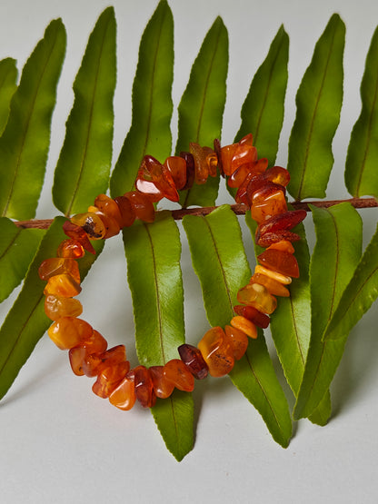 Raw Multicolor Natural Irregular Amber Bracelet