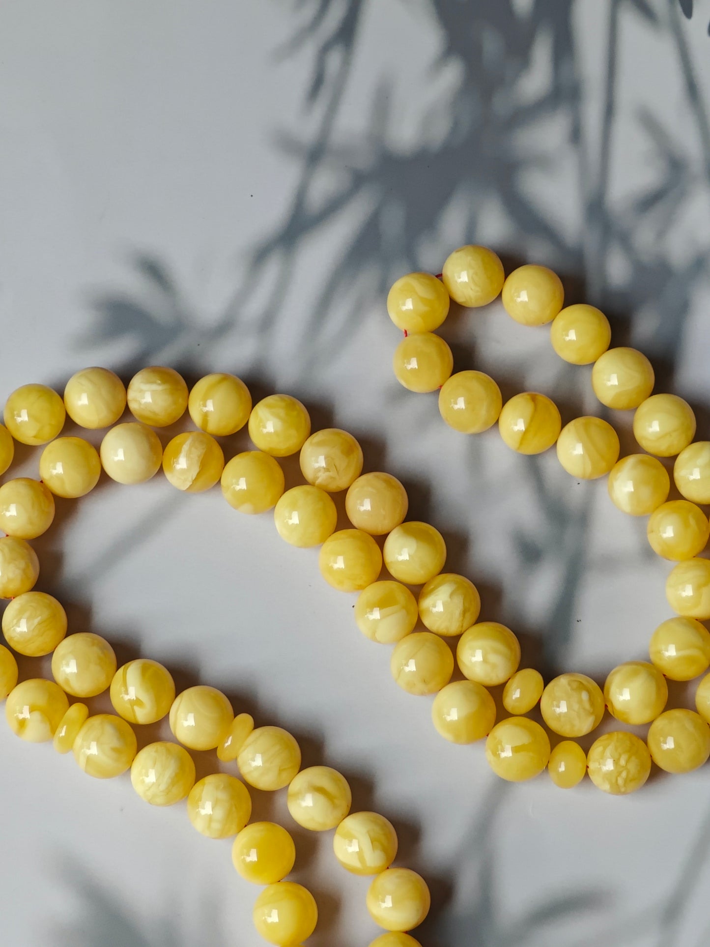 Unique Butterscotch Natural Amber Rosary from Private Collection 67 Beads