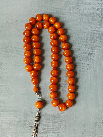 Antique German Bakelite Rosary with Gold Dust