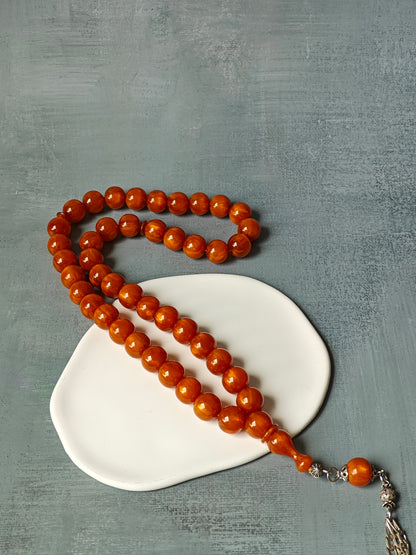 Antique German Bakelite Rosary with Gold Dust