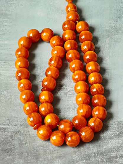 Antique German Bakelite Rosary with Gold Dust