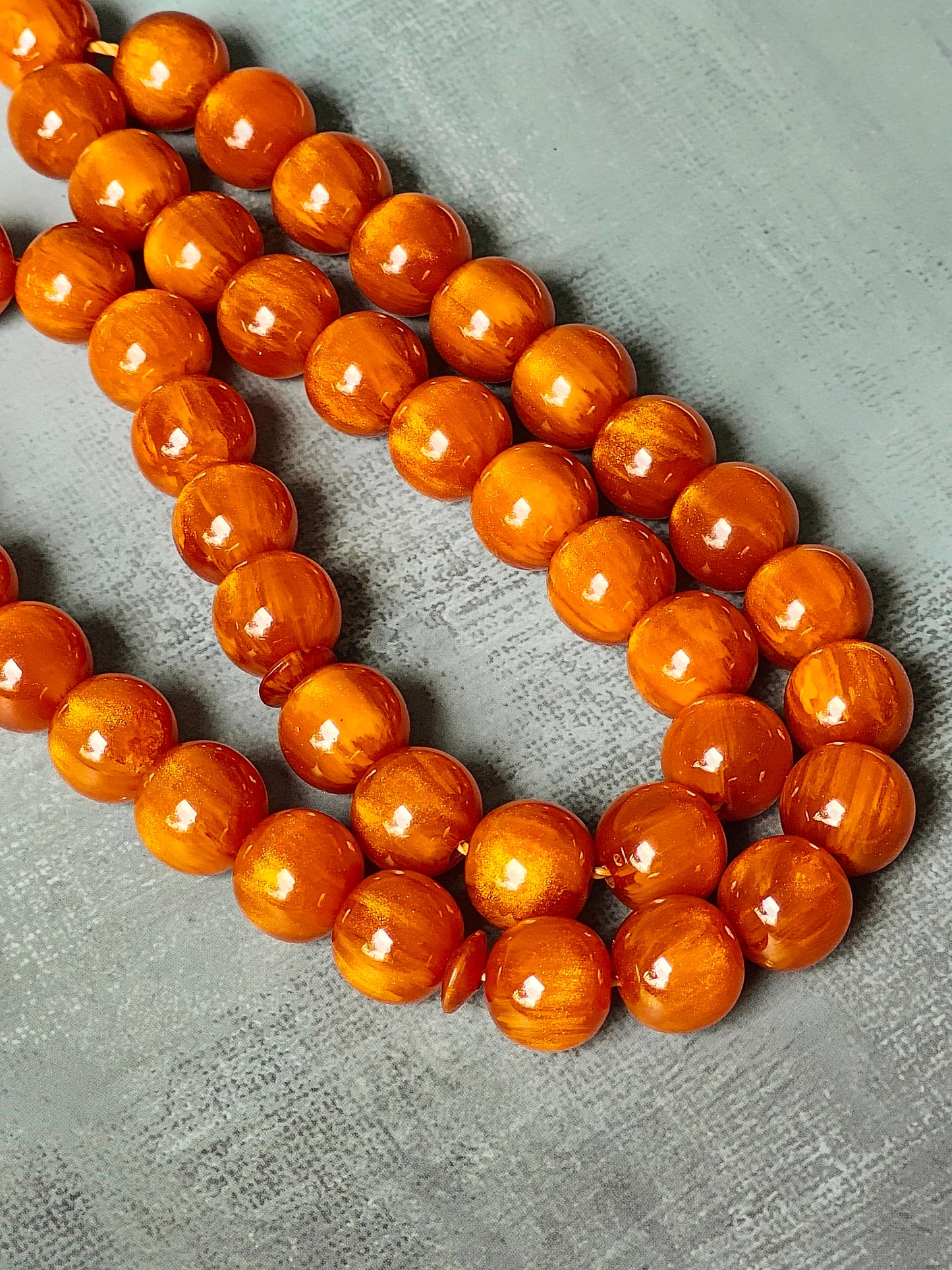 Antique German Bakelite Rosary with Gold Dust