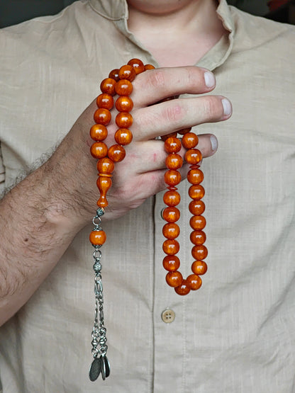 Antique German Bakelite Rosary with Gold Dust