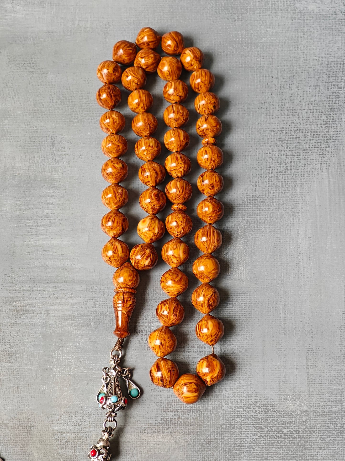 Highly Collectible German Savannah Cat Bakelite Tasbih 45 Beads