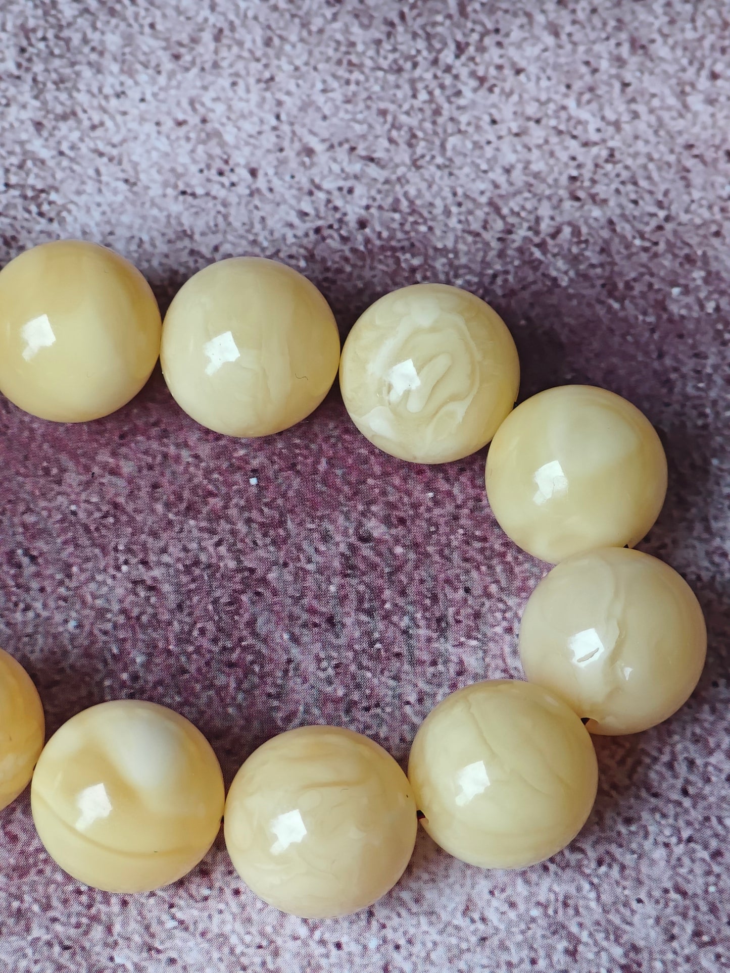 Natural Butterscotch Amber Misbah 33 Beads 14.5 mm Super Material