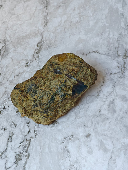 Raw Natural Blue Dominican Amber Piece 221g