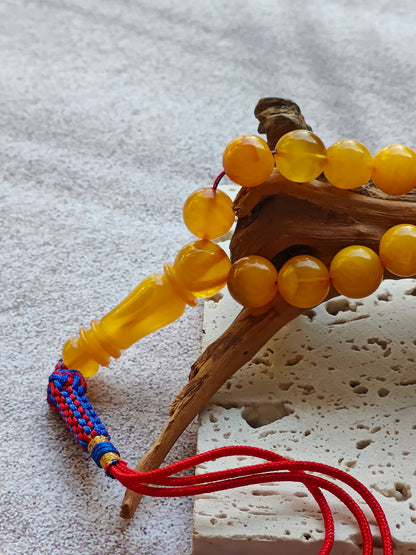 Aged Butterscotch & Honey Amber Tasbih – 45 Beads
