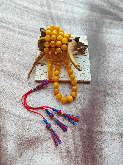 Aged Butterscotch & Honey Amber Tasbih – 45 Beads