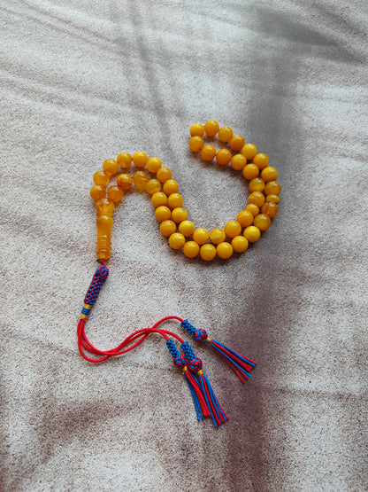 Aged Butterscotch & Honey Amber Tasbih – 45 Beads