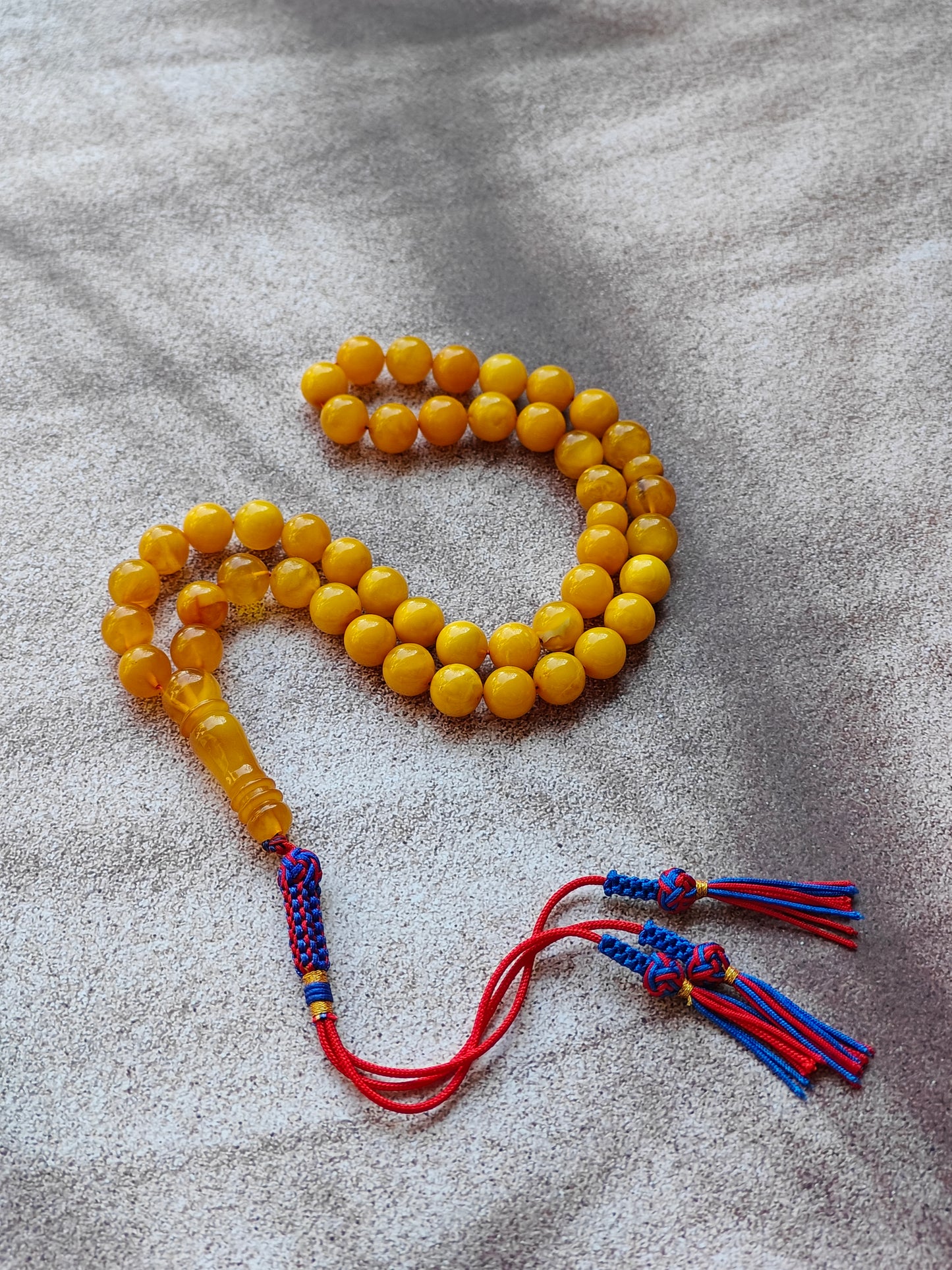 Aged Butterscotch & Honey Amber Tasbih – 45 Beads