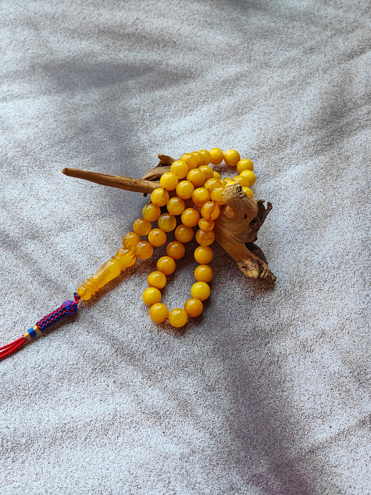 Aged Butterscotch & Honey Amber Tasbih – 45 Beads