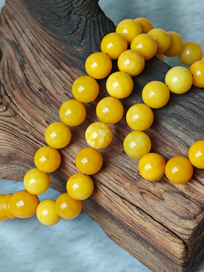 Aged Milk & Butterscotch Amber Tasbih – 45 Beads