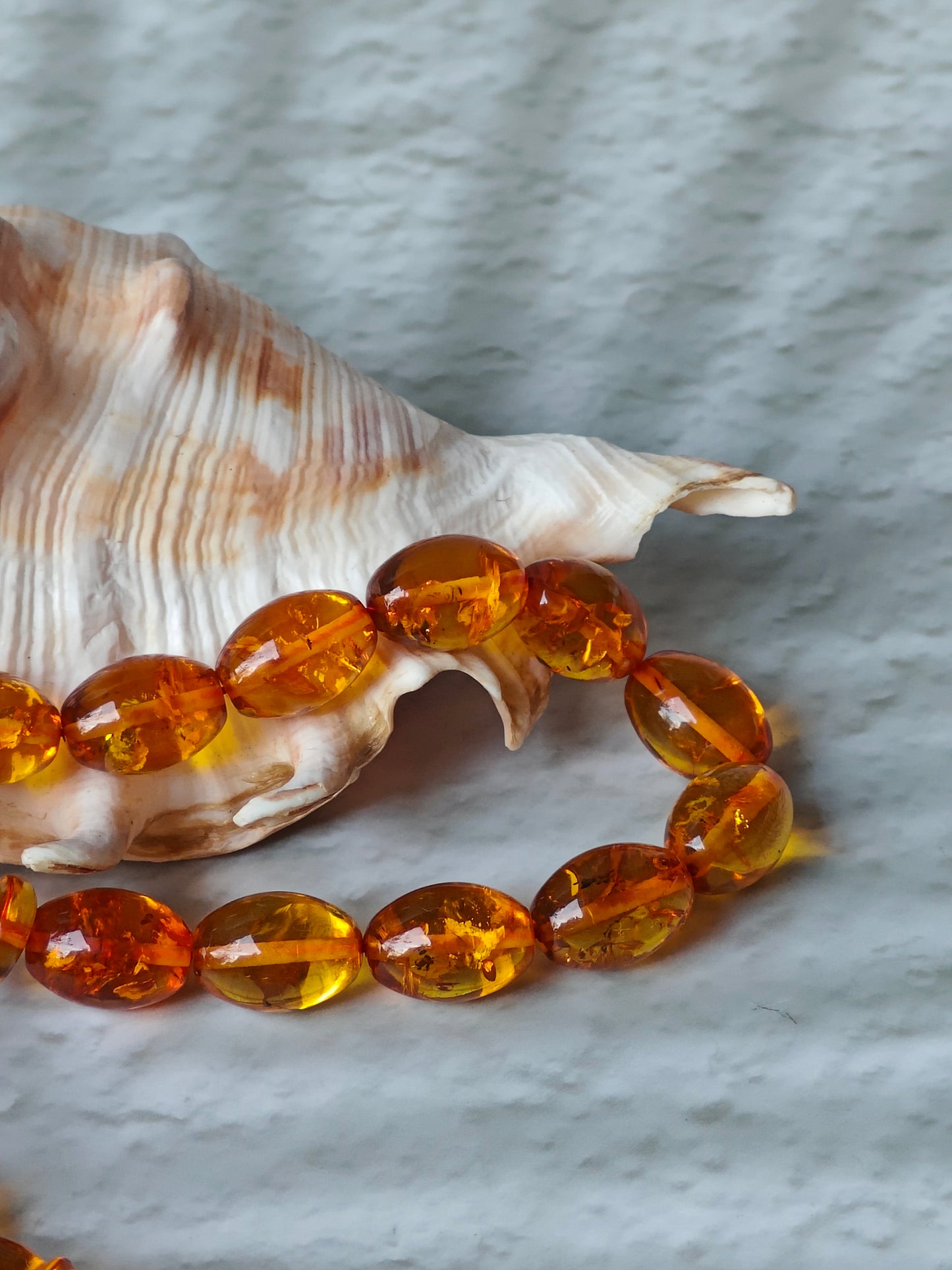 Vintage Cognac & Citron Amber Tasbih – 33 Beads