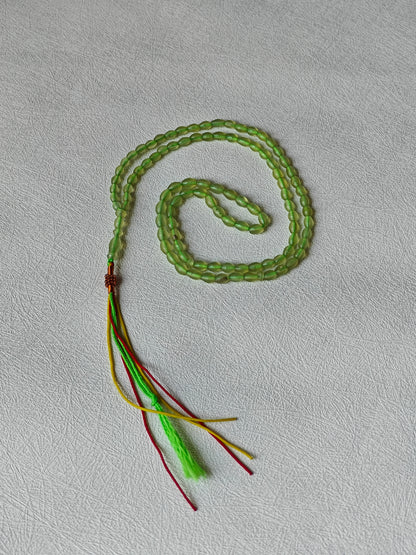 Micro Light Green Shah Maqsood Rosary – 100 Beads