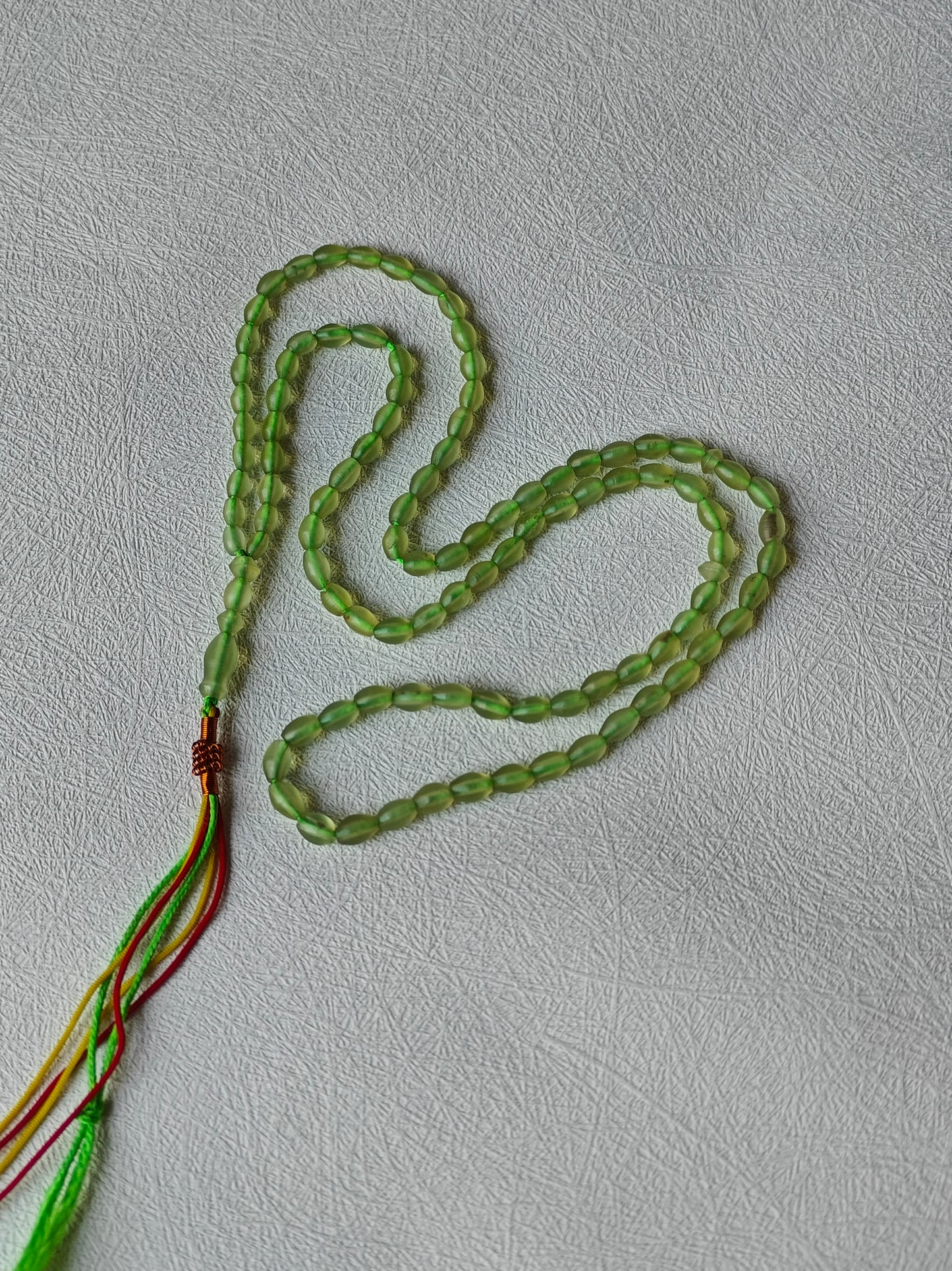 Micro Light Green Shah Maqsood Rosary – 100 Beads
