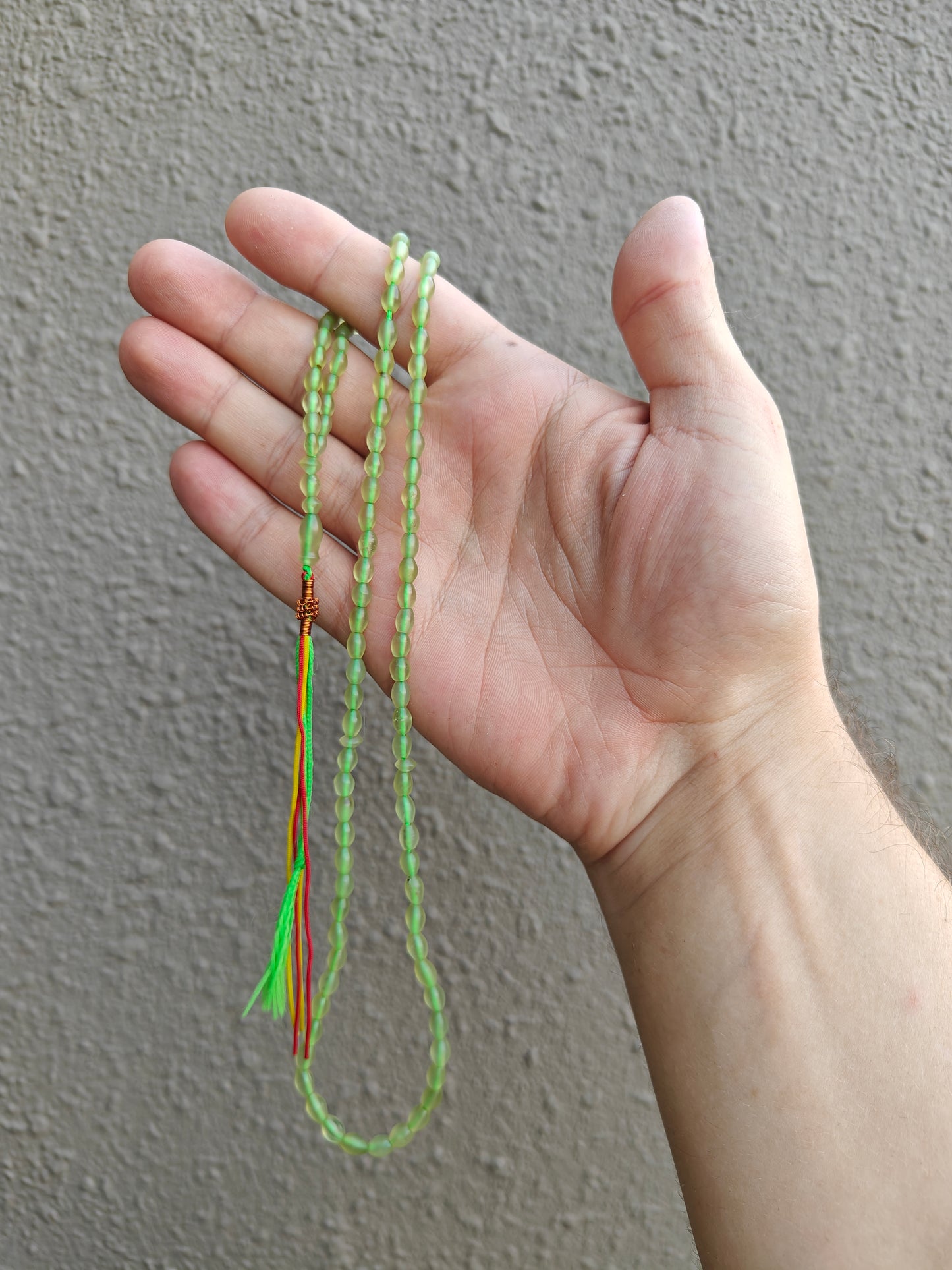Micro Light Green Shah Maqsood Rosary – 100 Beads