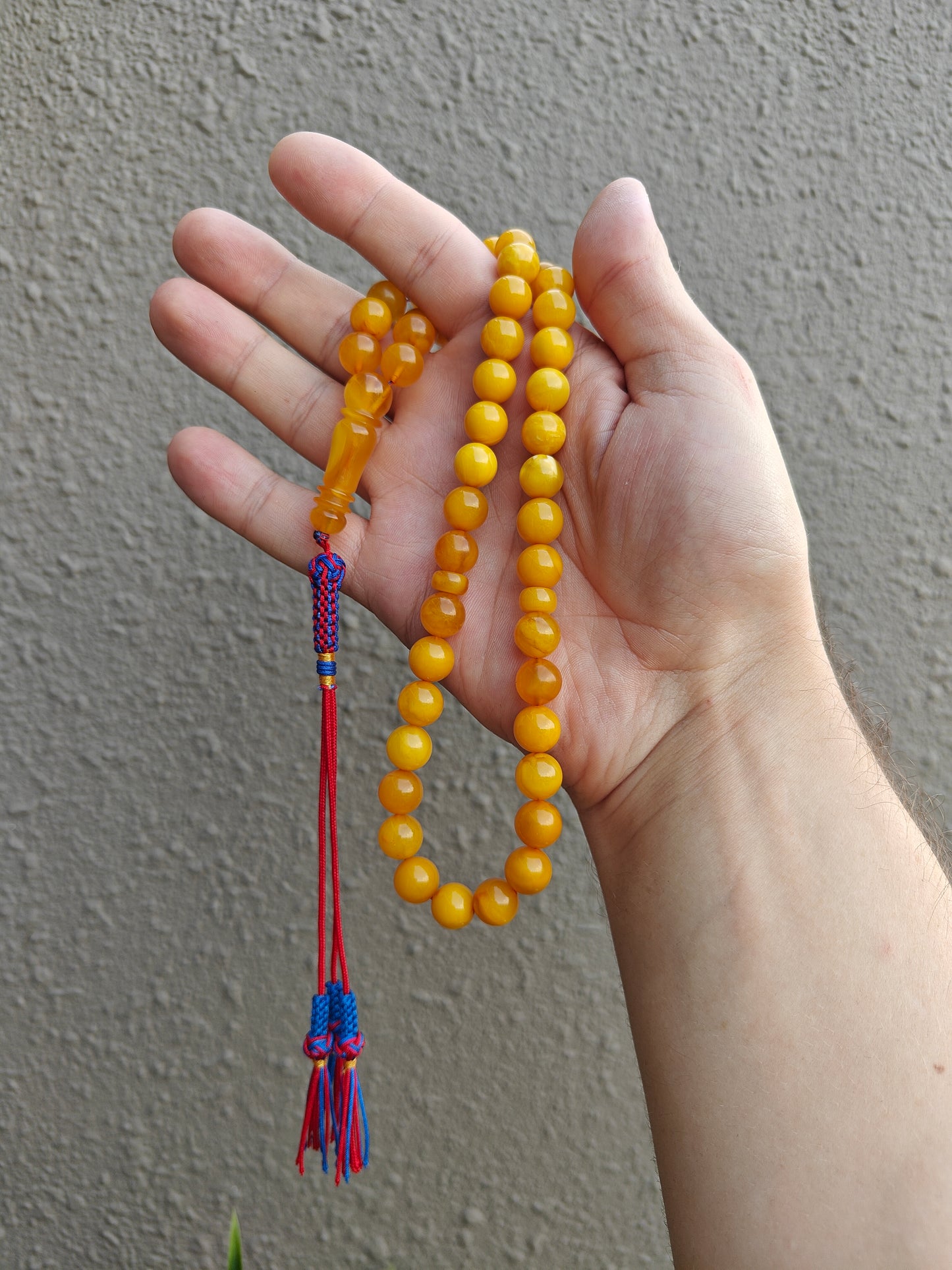 Aged Butterscotch & Honey Amber Tasbih – 45 Beads