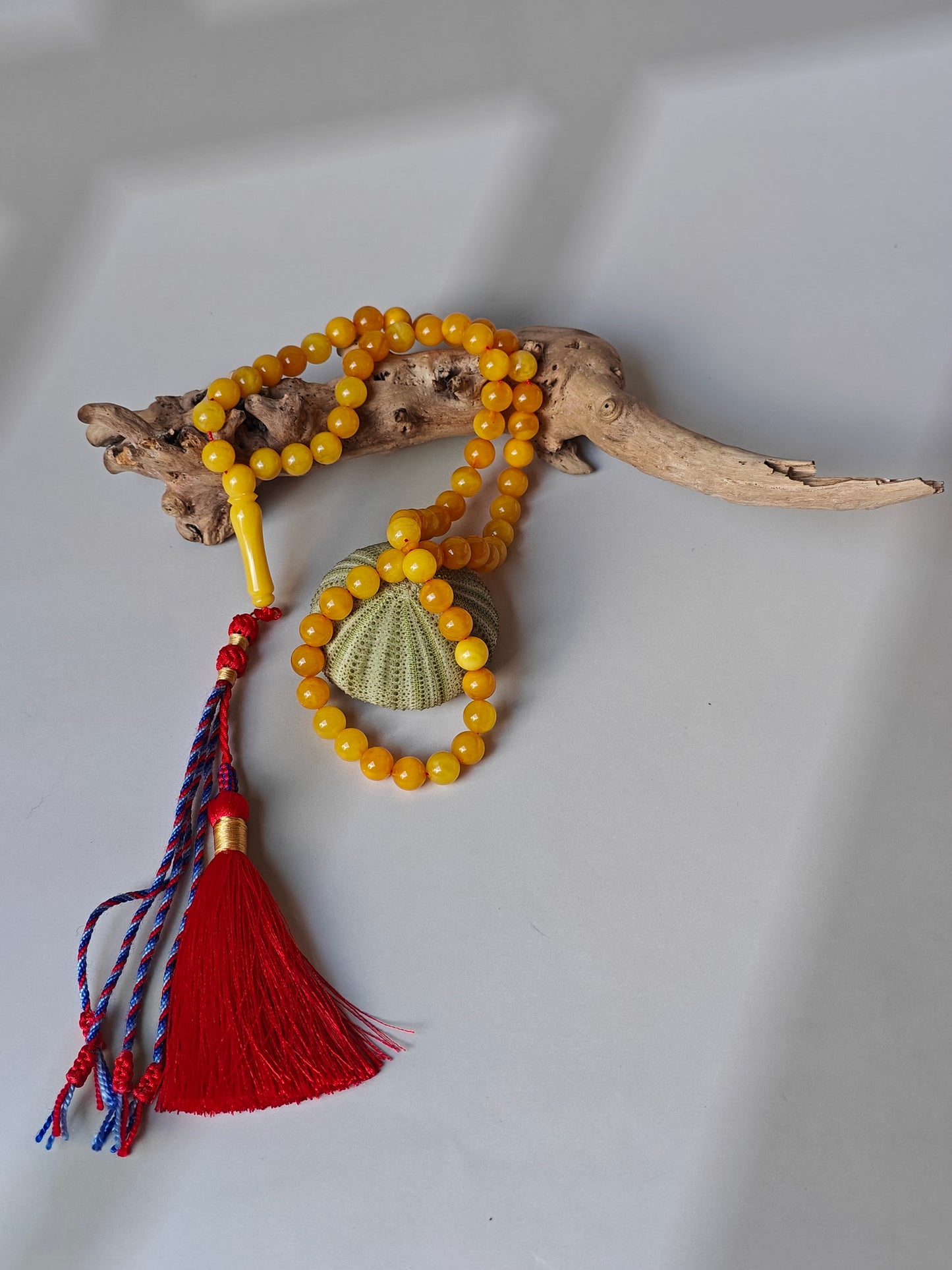 Aged Butterscotch & Honey Amber Tasbih – 66 Beads