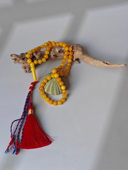 Aged Butterscotch & Honey Amber Tasbih – 66 Beads