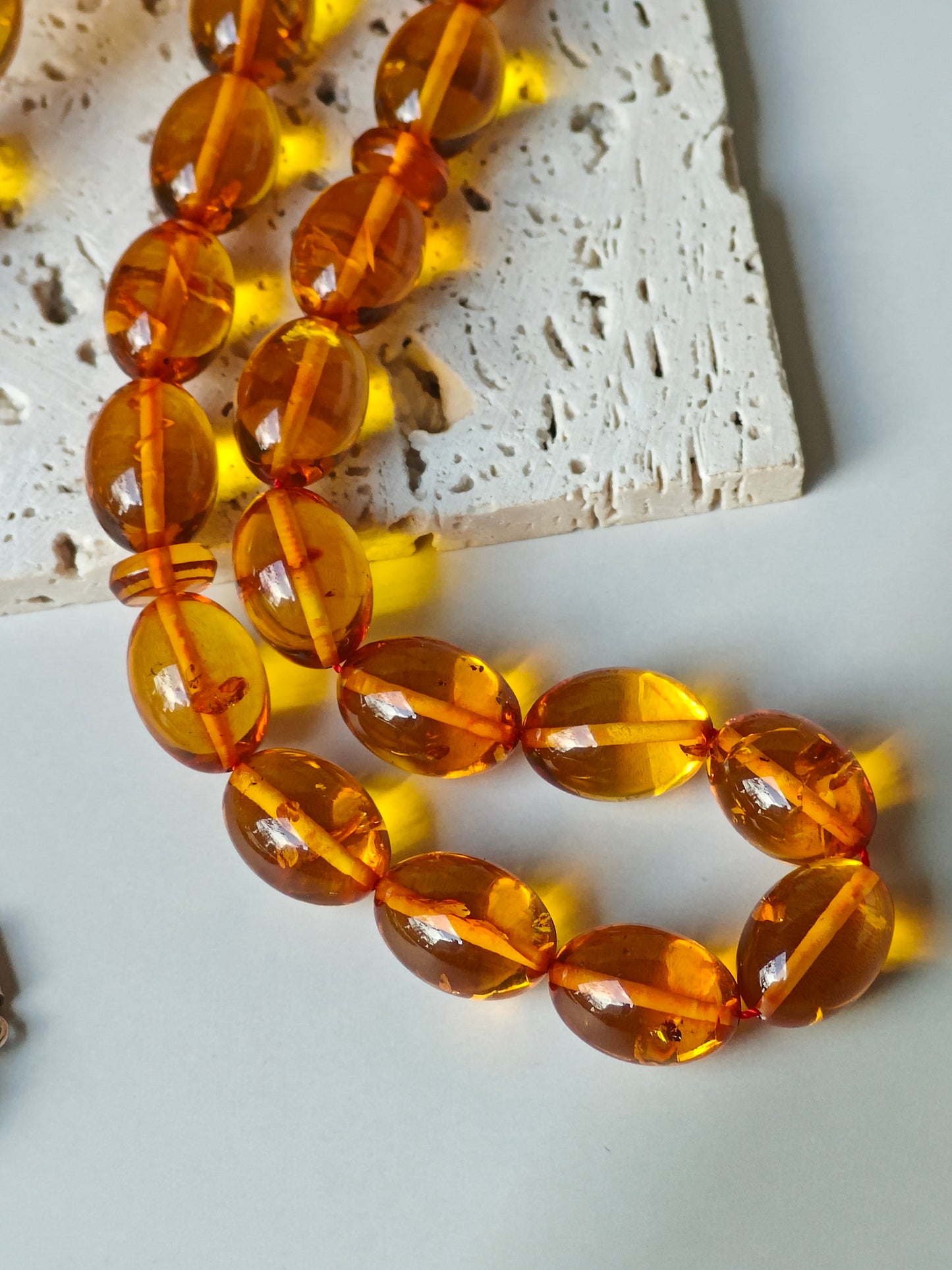 Vintage Cognac Amber Tasbih – 33 Beads