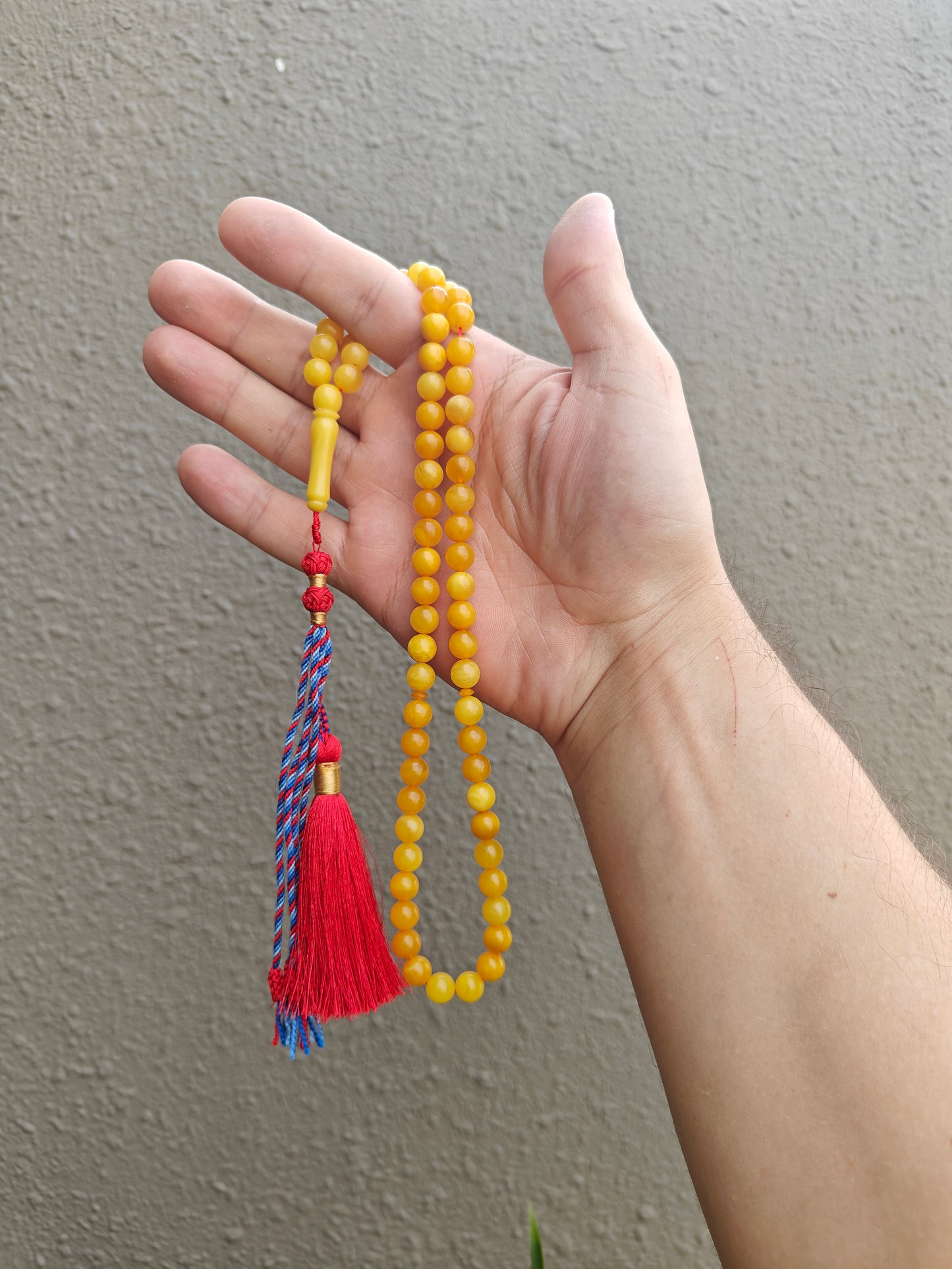 Aged Butterscotch & Honey Amber Tasbih – 66 Beads
