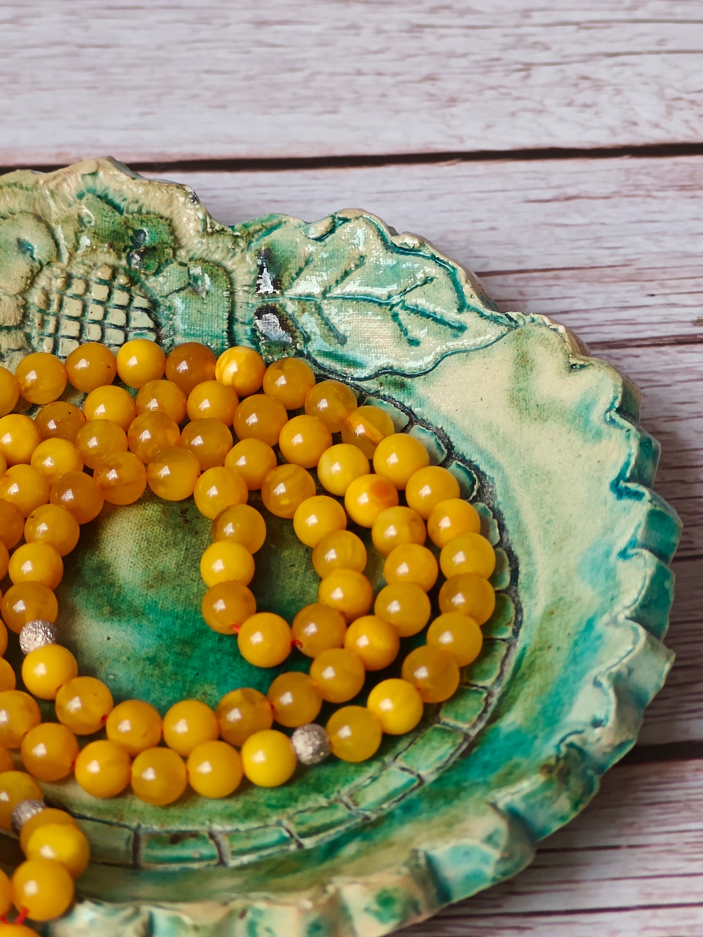 Aged Butterscotch Amber Tasbih – 99 Beads, Micro Size