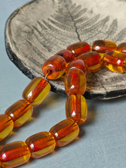 Antique German Bakelite Misbah | 33 Beads with Silver Tassel