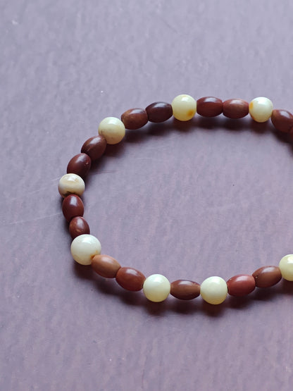 Kokka Seed & Milk Amber Beaded Bracelet