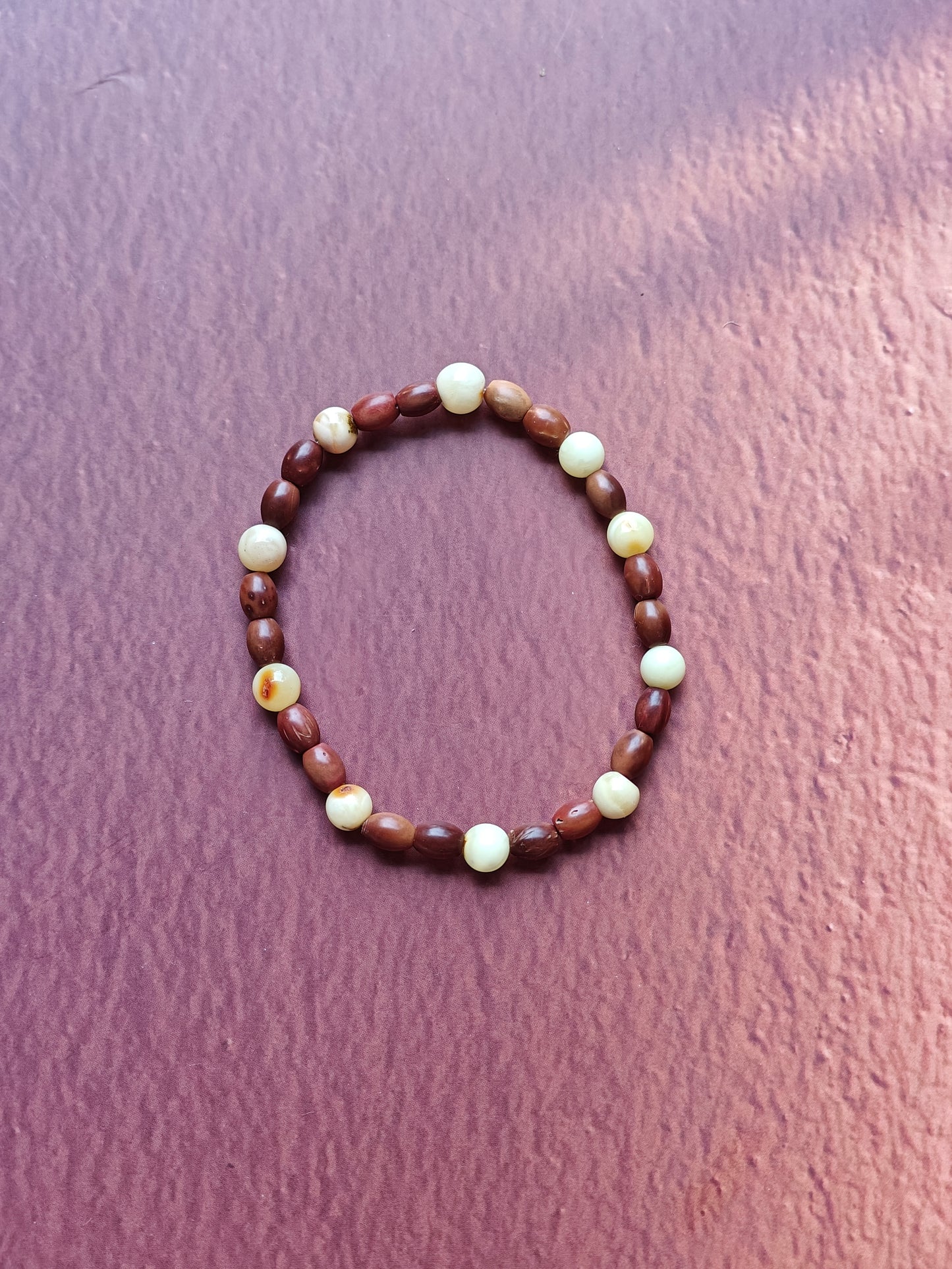 Kokka Seed & Milk Amber Beaded Bracelet