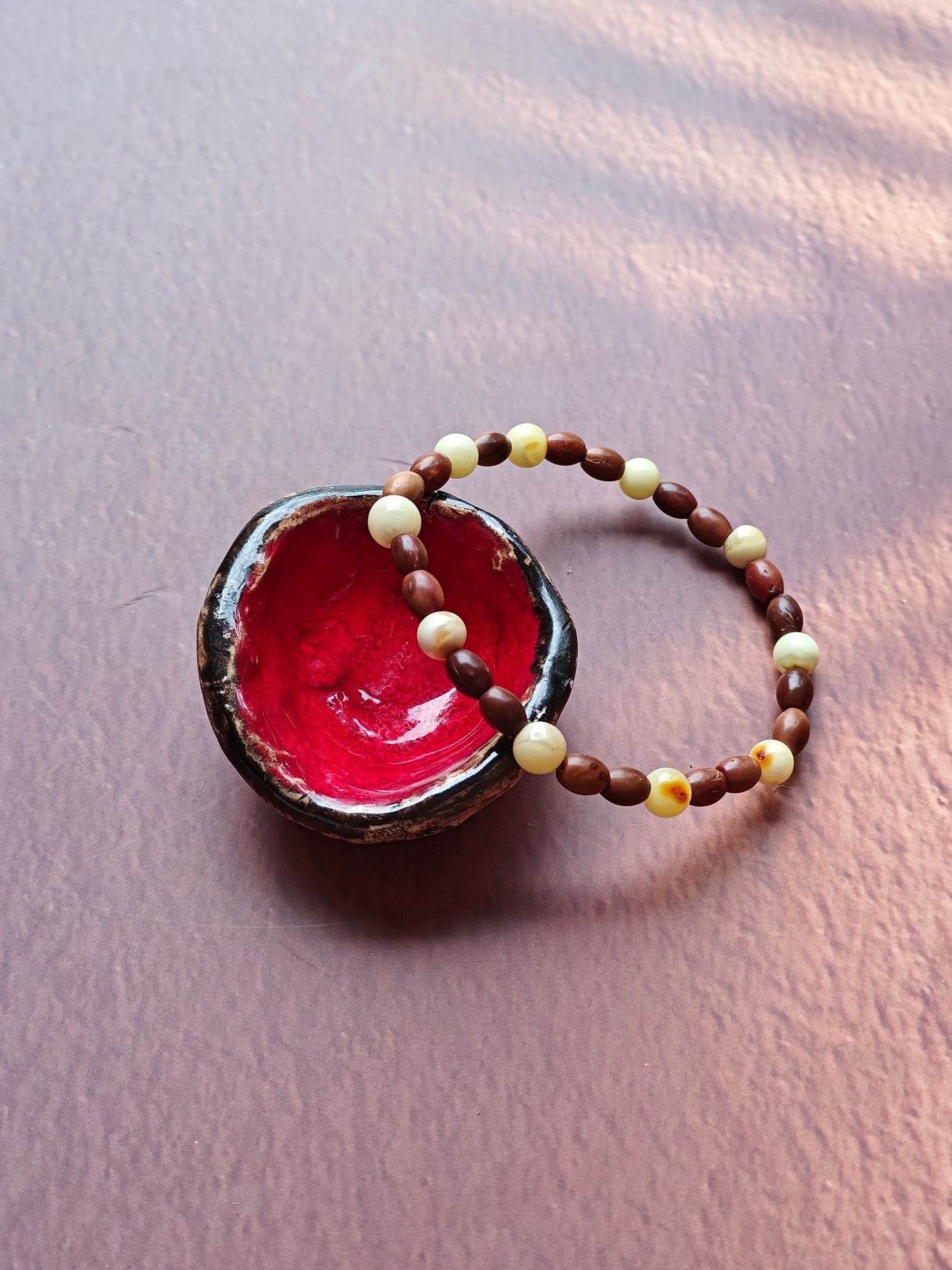 Kokka Seed & Milk Amber Beaded Bracelet