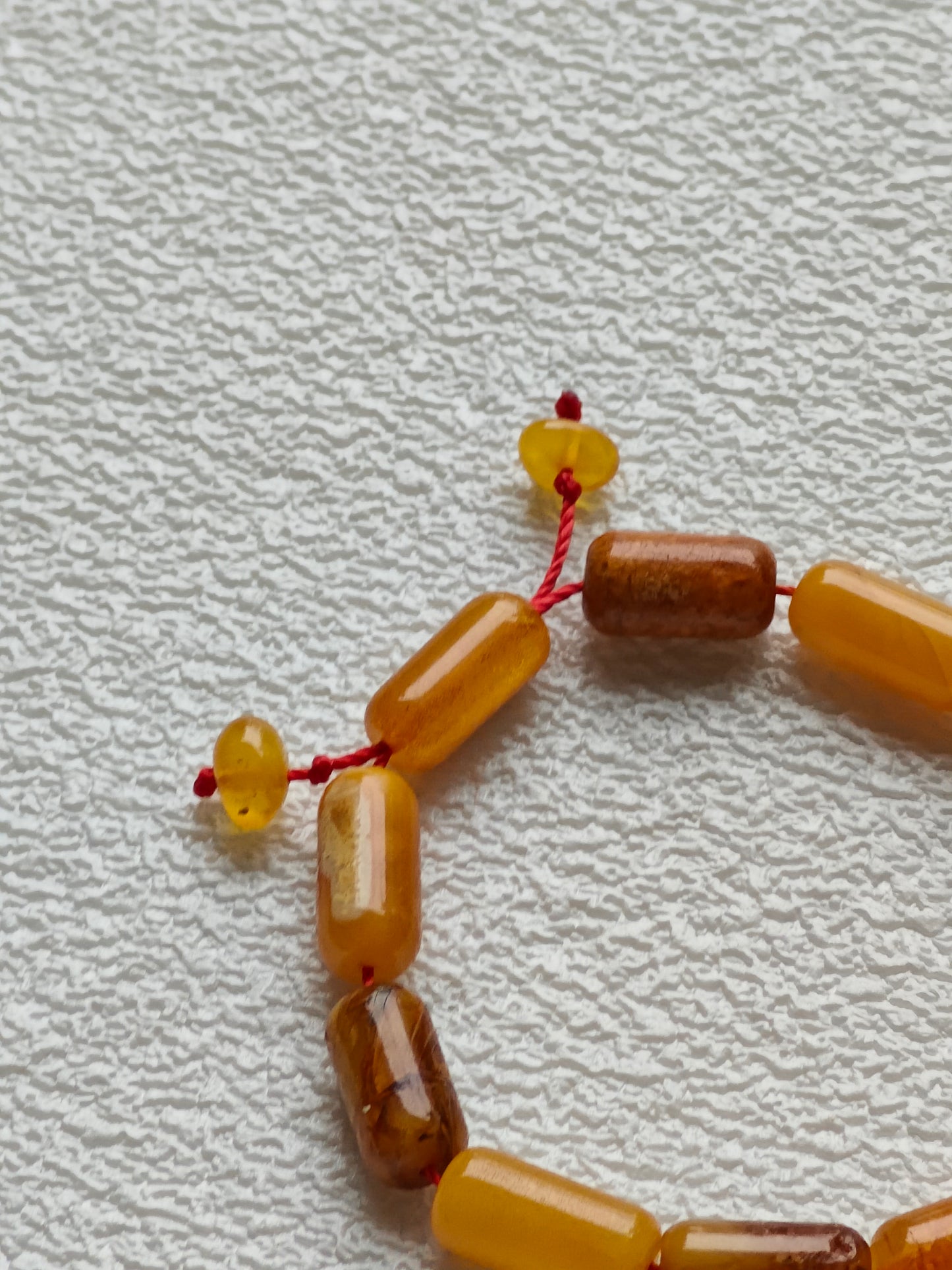Raw Multicolor Amber Adjustable Bracelet | Barrel Beads