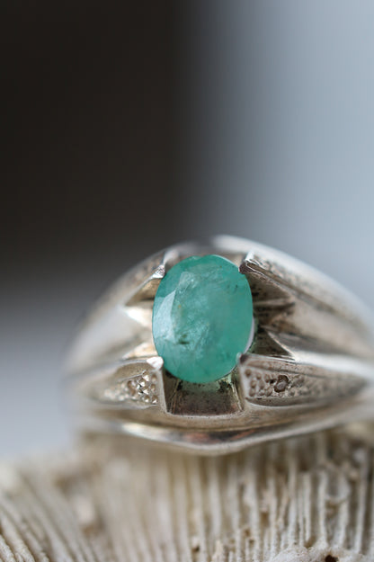 Light Emerald Ring – 925 Silver | Daily Use