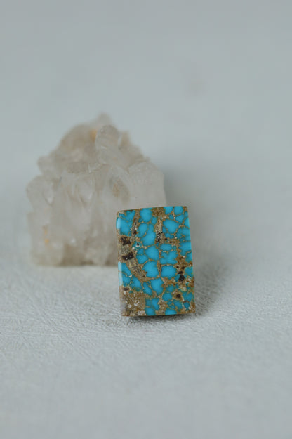Raw Natural Persian Turquoise Cabochon from Neyshabur