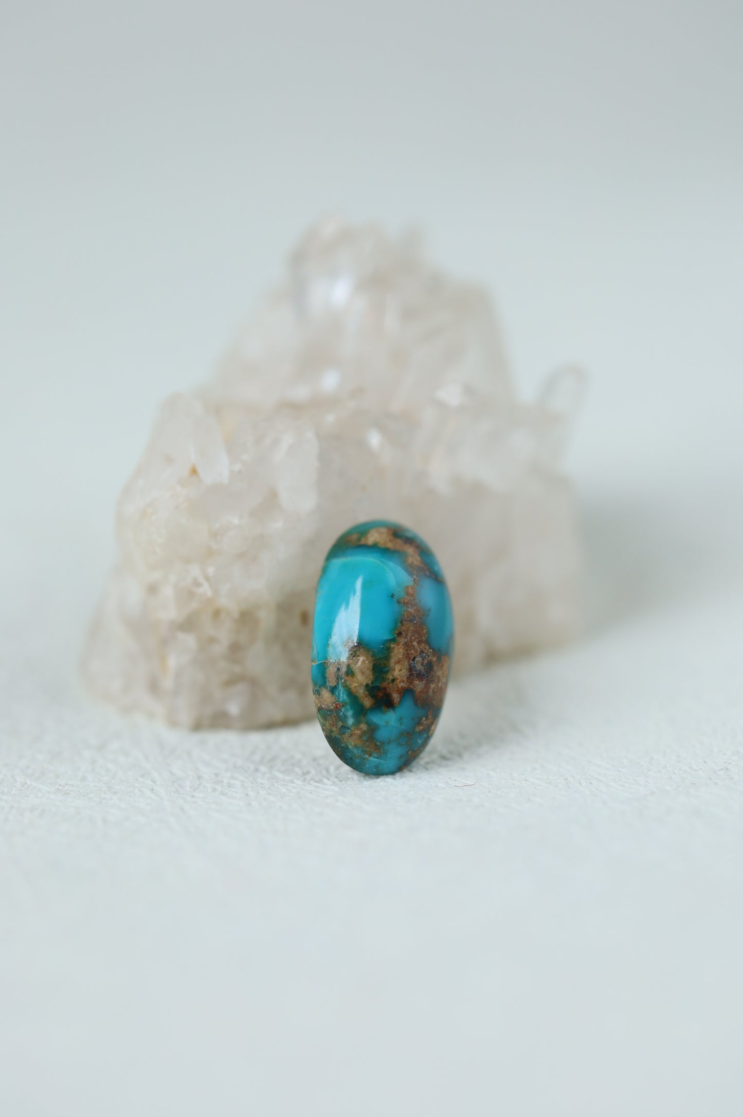 Raw Natural Persian Turquoise Cabochon from Neyshabur