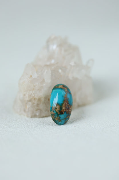 Raw Natural Persian Turquoise Cabochon from Neyshabur