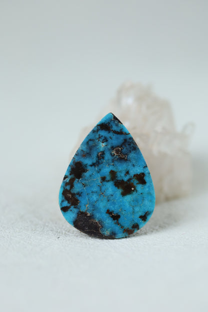 Raw Natural Persian Turquoise Cabochon from Neyshabur