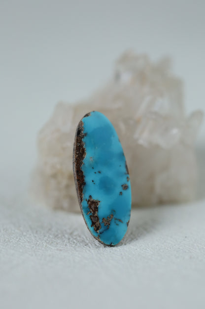Raw Natural Persian Turquoise Cabochon from Neyshabur
