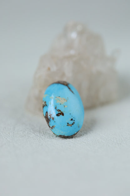 Raw Natural Persian Turquoise Cabochon from Neyshabur