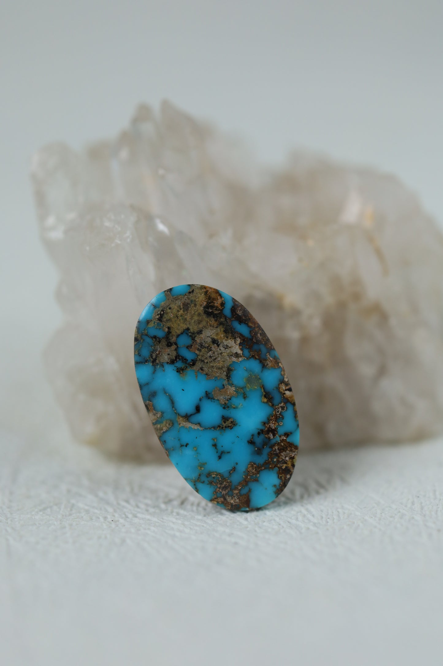 Raw Natural Persian Turquoise Cabochon from Neyshabur