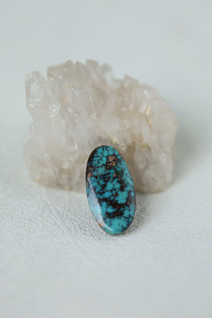 Raw Natural Persian Turquoise Cabochon from Neyshabur