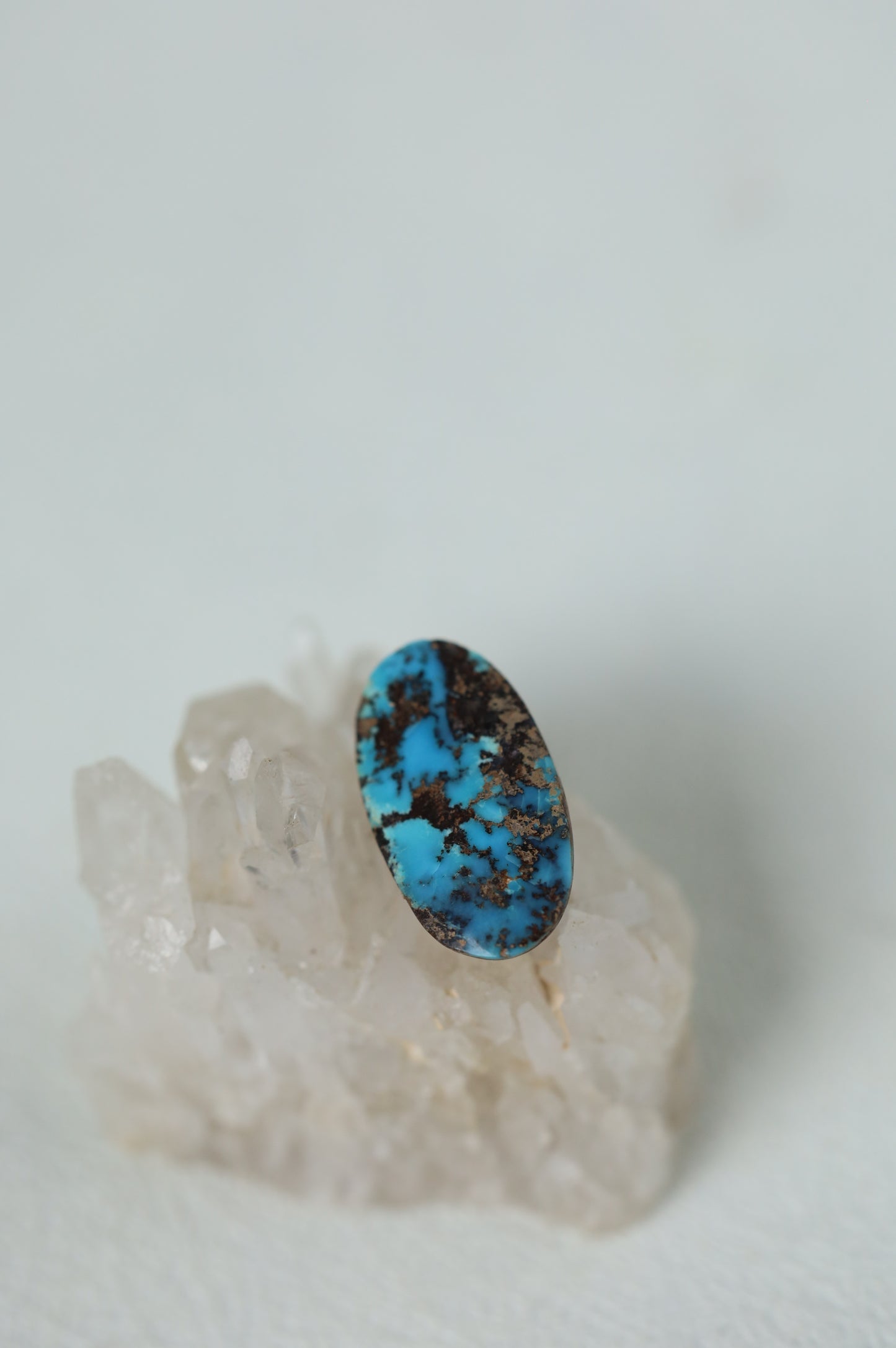 Raw Natural Persian Turquoise Cabochon from Neyshabur