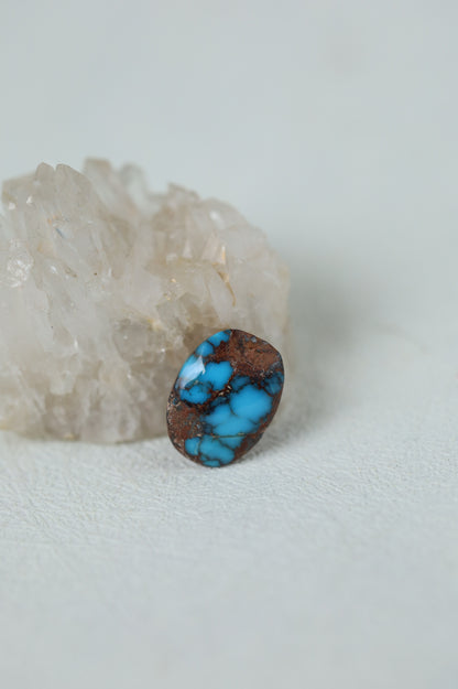 Raw Natural Persian Turquoise Cabochon from Neyshabur