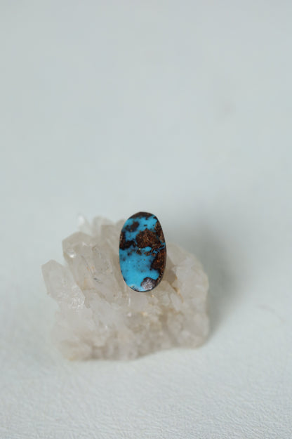 Raw Natural Persian Turquoise Cabochon from Neyshabur