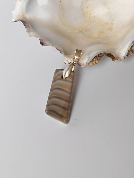 Striped Flint Pendant