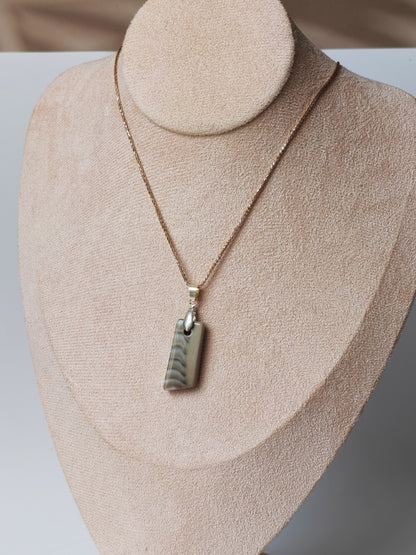 Striped Flint Pendant