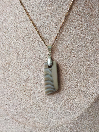 Striped Flint Pendant