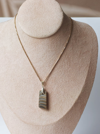 Striped Flint Pendant