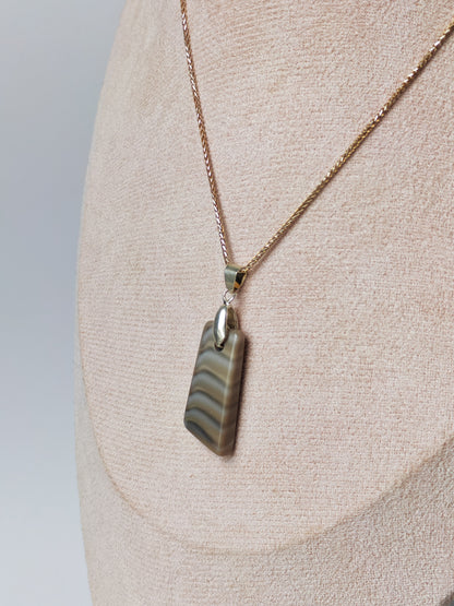Striped Flint Pendant